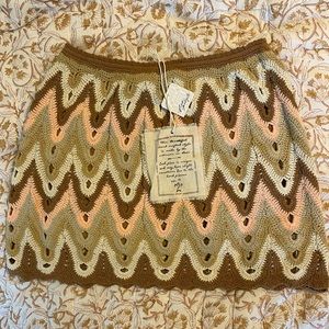 Free People- Heat of the Moment Croche Skirt